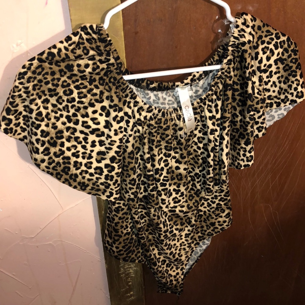 Cheetah print one piece